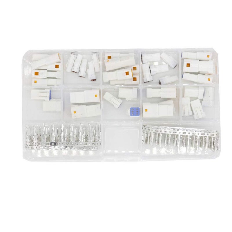 CNLW 19 Sets Automotive Connectors JST02R-JWPF-VSLE 2/3/4/6/8 Pin Waterproof Connectors Male and Female - Image 1